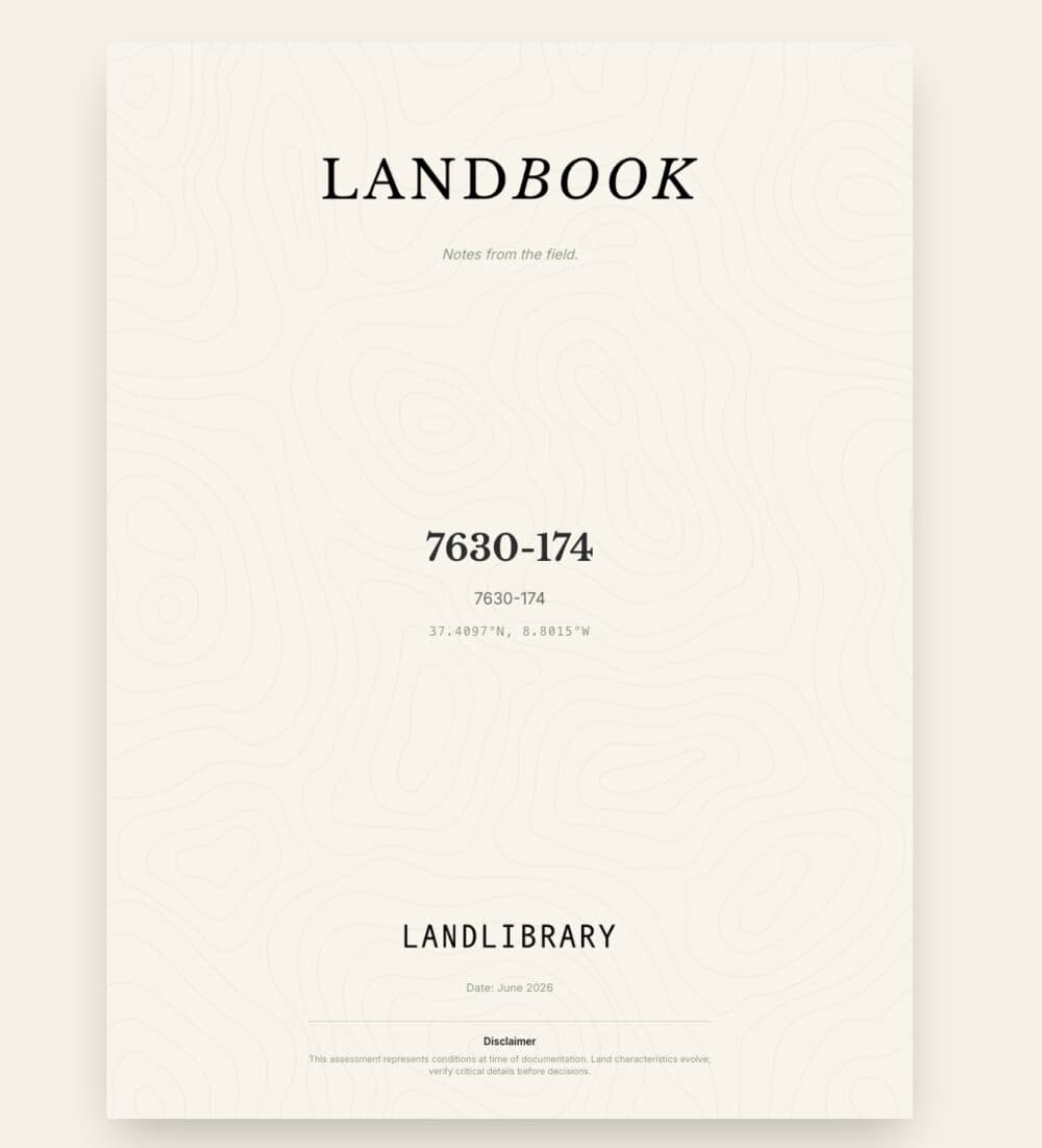 LandBook cover page